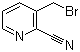 3-(溴甲基)吡啶-2-甲腈分子结构 (CAS 116986-13-1)