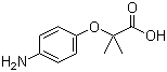 2-(4-Aminophenoxy)-2-methylpropionic acid molecular structure (CAS 117011-70-8)