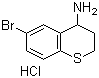 6-Bromo-3,4-dihydro-2H-1-benzothiopyran-4-amine hydrochloride molecular structure (CAS 1170470-60-6)