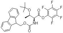 N-9-Fluorenylmethoxycarbonyl-O-tert-butylthreonine pentafluorophenyl ester molecular structure (CAS 117088-31-0)