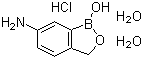 5-氨基-2-羟甲基苯硼酸盐酸盐分子结构 (CAS 117098-93-8)
