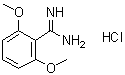2,6-二甲氧基苯甲脒盐酸盐分子结构 (CAS 1171047-31-6)