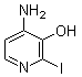 4-氨基-2-碘-3-吡啶醇分子结构 (CAS 1171919-81-5)