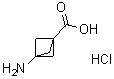 3-氨基双环[1.1.1]戊烷-1-羧酸盐酸盐分子结构 (CAS 1172097-47-0)
