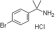 2-(4-溴苯基)丙-2-胺盐酸盐分子结构 (CAS 1173047-86-3)