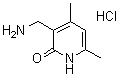3-(氨基甲基)-4,6-二甲基-2(1H)-吡啶酮盐酸盐分子结构 (CAS 1173081-96-3)