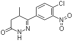 6-(4-氯-3-硝基苯基)-4,5-二氢-5-甲基-3(2H)-哒嗪酮分子结构 (CAS 117397-88-3)