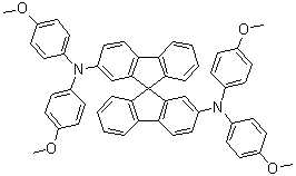 N2,N2,N2',N2'-四(4-甲氧基苯基)-9,9'-螺双[9H-芴]-2,2'-二胺分子结构 (CAS 1174006-40-6)