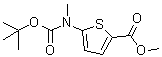 5-[[(1,1-二甲基乙氧基)羰基]甲基氨基]-2-噻吩羧酸甲酯分子结构 (CAS 1174316-17-6)