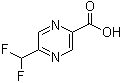 5-二氟甲基吡嗪-2-甲酸分子结构 (CAS 1174321-06-2)