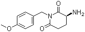 (3S)-3-氨基-1-[(4-甲氧基苯基)甲基]-2,6-哌啶二酮分子结构 (CAS 1175743-49-3)