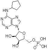 N-Cyclopentyl-5'-adenylic acid molecular structure (CAS 117778-38-8)