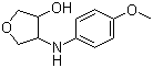 Tetrahydro-4-[(4-methoxyphenyl)amino]-3-furanol molecular structure (CAS 1178131-96-8)