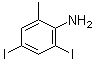 2,4-二碘-6-甲基苯胺分子结构 (CAS 117832-09-4)
