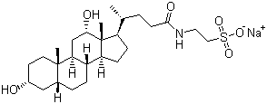 牛磺脱氧胆酸钠分子结构 (CAS 1180-95-6)