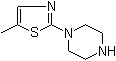 1-(5-甲基噻唑-2-基)哌嗪分子结构 (CAS 118113-05-6)