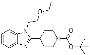 4-[1-(2-乙氧基乙基)-1H-苯并咪唑-2-基]-1-哌啶羧酸叔丁酯分子结构 (CAS 1181267-36-6)