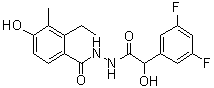 3,5-Difluoro-alpha-hydroxybenzeneacetic acid 2-(2-ethyl-4-hydroxy-3-methylbenzoyl)hydrazide molecular structure (CAS 1181770-72-8)