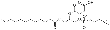 CAS # 118426-36-1, 2-((3-Carboxypropanoyl)oxy)-3-(dodecanoyloxy)propyl (2-(trimethylammonio)ethyl) phosphate