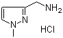 1-甲基-1H-吡唑-3-甲胺盐酸盐分子结构 (CAS 1185158-48-8)