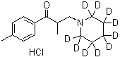 十氘代盐酸托哌酮分子结构 (CAS 1185160-65-9)