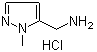 1-甲基-1H-吡唑-5-甲胺盐酸盐分子结构 (CAS 1185169-37-2)
