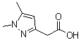 1,5-二甲基-1H-吡唑-3-乙酸分子结构 (CAS 1185292-77-6)
