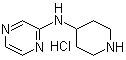 N-4-哌啶基-2-吡嗪胺盐酸盐分子结构 (CAS 1185309-22-1)