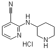 2-(3-Piperidinylamino)-3-pyridinecarbonitrile hydrochloride molecular structure (CAS 1185310-70-6)