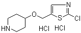4-[(2-Chloro-5-thiazolyl)methoxy]piperidine hydrochloride molecular structure (CAS 1185311-06-1)