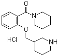 1-哌啶基[2-(3-哌啶基甲氧基)苯基]甲酮盐酸盐分子结构 (CAS 1185311-56-1)