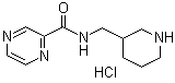 N-(3-Piperidinylmethyl)-2-pyrazinecarboxamide hydrochloride molecular structure (CAS 1185311-94-7)