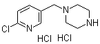 1-[(6-Chloro-3-pyridinyl)methyl]piperazine hydrochloride molecular structure (CAS 1185312-79-1)