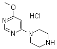4-Methoxy-6-(1-piperazinyl)pyrimidine hydrochloride molecular structure (CAS 1185313-57-8)