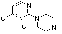 4-氯-2-(1-哌嗪基)嘧啶盐酸盐分子结构 (CAS 1185316-90-8)