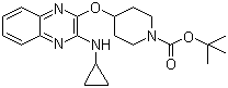 4-[[3-(Cyclopropylamino)-2-quinoxalinyl]oxy]-1-piperidinecarboxylic acid tert-butyl ester molecular structure (CAS 1185318-18-6)