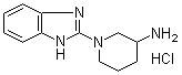 1-(1H-苯并咪唑-2-基)-3-哌啶胺盐酸盐分子结构 (CAS 1185319-17-8)