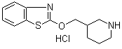 2-(3-Piperidinylmethoxy)benzothiazole hydrochloride molecular structure (CAS 1185319-42-9)