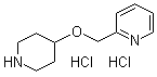 2-[(4-Piperidinyloxy)methyl]pyridine hydrochloride molecular structure (CAS 1185319-49-6)