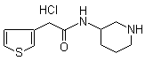 N-3-哌啶基-3-噻吩乙酰胺盐酸盐分子结构 (CAS 1185319-51-0)