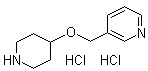 3-[(4-Piperidinyloxy)methyl]pyridine hydrochloride molecular structure (CAS 1185319-59-8)