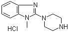 1-甲基-2-(1-哌嗪基)-1H-苯并咪唑盐酸盐分子结构 (CAS 1185319-78-1)