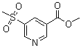 5-(甲基磺酰基)-3-吡啶羧酸甲酯分子结构 (CAS 1186663-66-0)