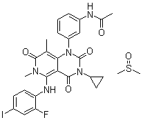 GSK 1120212B molecular structure (CAS 1187431-43-1)