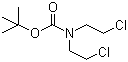 N,N-双(2-氯乙基)氨基甲酸叔丁酯分子结构 (CAS 118753-70-1)