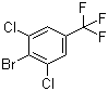 4-溴-3,5-二氯三氟甲苯分子结构 (CAS 118754-53-3)