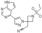 Baricitinib molecular structure (CAS 1187594-09-7)