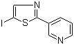 3-(5-碘-2-噻唑基)吡啶分子结构 (CAS 1187830-48-3)