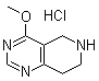5,6,7,8-Tetrahydro-4-methoxypyrido[4,3-d]pyrimidine hydrochloride molecular structure (CAS 1187830-54-1)