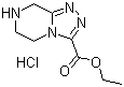 5,6,7,8-Tetrahydro-1,2,4-triazolo[4,3-a]pyrazine-3-carboxylic acid ethyl ester hydrochloride molecular structure (CAS 1187830-58-5)